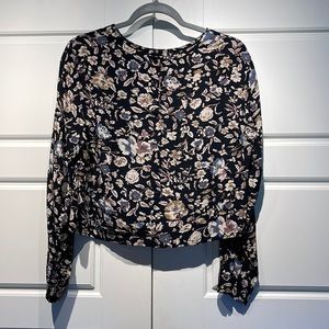 Kimchi Blue Black Floral Top